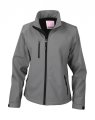 Dames Softshell Jas Result R128F silver grey